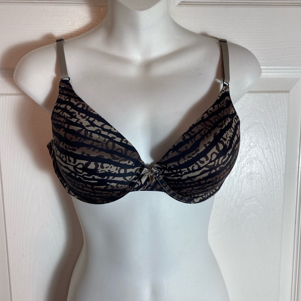 Maidenform One Fab Fit Tailored Demi T-Shirt Bra Size 36C Adjustable Underwire
